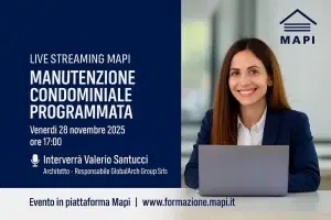 Webinar manutenzione condominiale programmata MAPI – Relatore Arch. Valerio Santucci