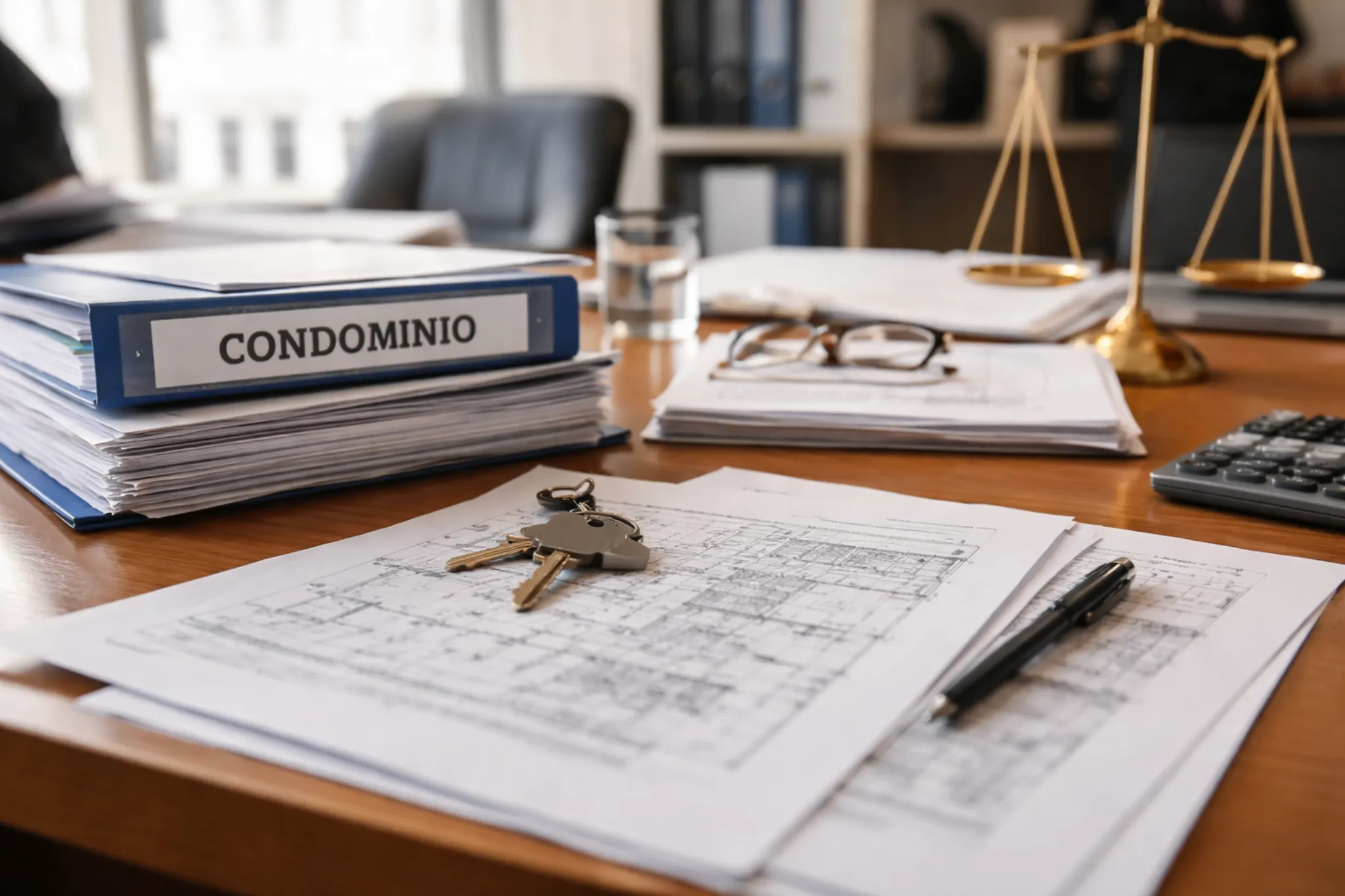 riforma condominio documenti e gestione amministrativa su scrivania